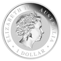 Australien 1 AUD Kookaburra 2012 1 Oz Silber Rückseite