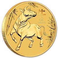 Australien - 5 AUD Lunar III Ochse 2021 - 1/20 Oz Gold