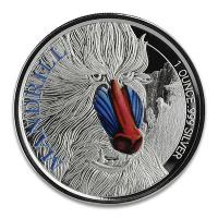 Kamerun - 500 Francs Mandrill 2020 - 1 Oz Silber PP Color