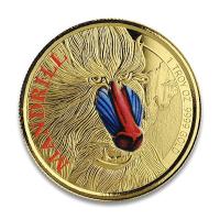 Kamerun - 500 Francs Mandrill 2020 - 1 Oz Gold PP Color