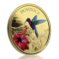 Dominica - 10 Dollar EC8_3 Hummingbird PP 2020 - 1 Oz Gold Color