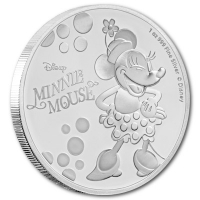 Niue - 2 NZD Disney Minnie Mouse 2019 - 1 Oz Silber