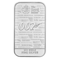 Grobritannien - James Bond Barren 2020 - 1 Oz Silber