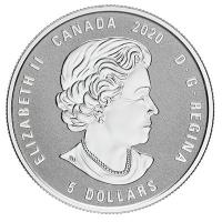Kanada - 5 CAD Geburtssteine: Oktober 2020 - Silber PP