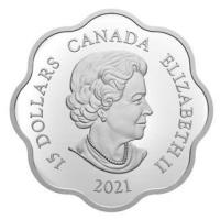 Kanada - 15 CAD Lunar Ox Ochse 2021 - Silber Lotus