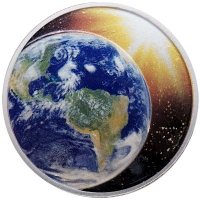 USA 1 USD Sonnensystem 4 Erde 2020 1 Oz Silber