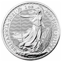 Großbritannien - 2 GBP Britannia 2021 - 1 Oz Silber