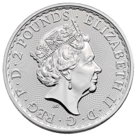 Großbritannien - 2 GBP Britannia 2021 - 1 Oz Silber