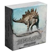 Niue - 2 NZD Dinos: Stegosaurus 2020 - 1 Oz Silber