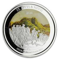 St. Kitts und Nevis - 2 Dollar EC8_3 Brimstone Hill PP 2020 - 1 Oz Silber Color