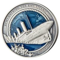 Solomon Islands - 10 Dollar Titanic 2021- 3 Oz Silber UHR Antik Finish