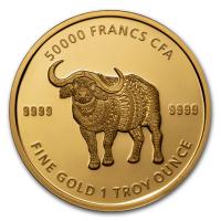 Tschad - 5000 Francs Mandala Buffalo 2020 - 1 Oz Gold (RAR)