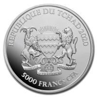 Tschad - 5000 Francs Mandala Buffalo 2020 - 1 Oz Silber