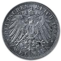 Deutsches Kaiserreich - 2 Mark Friedrich August Sachsen - 10g Silber