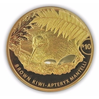 Neuseeland - 10 NZD Kiwi 2021 - 1/4 Oz Gold - PP