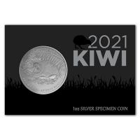 Neuseeland - 1 NZD Kiwi 2021 - 1 Oz Silber Blister