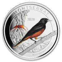 Montserrat - 2 Dollar EC8_3 The Emerald Isle Oriole PP 2020 - 1 Oz Silber Color