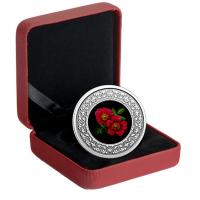 Kanada - 3 CAD Blumenserie: Wild Rose - Silber Proof