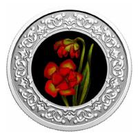 Kanada - 3 CAD Blumenserie: Kannenpflanze - Silber Proof