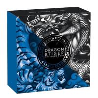 Tuvalu - 2 TVD Dragon and Tiger 2021 - 2 Oz Silber AntikFinish