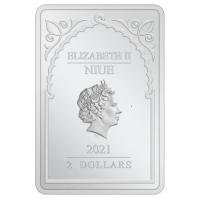 Niue - 2 NZD Erzengel Uriel 2021 - 1 Oz Silber