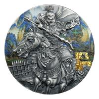 Niue - 5 NZD Zhang Fei 2020 - 3 Oz Silber Antik Finish