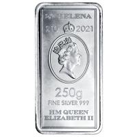 St. Helena - 10 Pfund Münzbarren Schiff 2021 - 250g Silber
