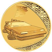 Niue - 25 NZD Back to the Future Delorean 35 Jahre 2020 - 1/4 Oz Gold