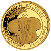 Somalia - 200 Shillings Elefant 2021 - 1/4 Oz Gold