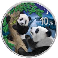 China - 20 Yuan Panda 2021 Tag und Nacht Set - 2*30g Silber Color