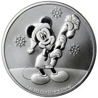 Niue - 2 NZD Disney Mickey Christmas 2020 - 1 Oz Silber / nur 15.000!!!