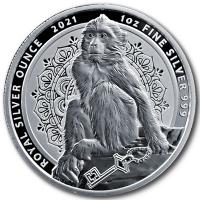 Gibraltar - 2 Pfund Berberaffe 2021 - 1 Oz Silber