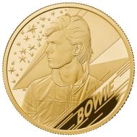 Großbritannien - 25 GBP Music Legends David Bowie 2020 - 1/4 Oz Gold PP