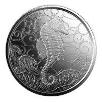 Samoa 2 Tala Seepferdchen Seahorse 2020 1 Oz Silber Rückseite