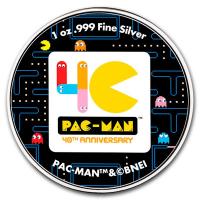 Niue - 2 NZD 40 Jahre Pac Man 2020 - 1 Oz Silber COLOR