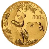 China - 800 Yuan Panda 2021 - 50g Gold PP