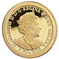 St. Helena - 2 Pfund Una and the Lion 2021 - 0,5g Gold PP