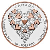 Kanada - 20 CAD Hochzeit 2021 - 1 Oz Silber