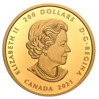 Kanada - 200 CAD Relikte Frankreich Louis XIV 30 Deniers 2021 - 1 Oz Gold Proof