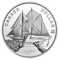 Kanada - 1 CAD 100 Jahre Bluenose 2021 - Silber PP