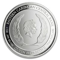St. Vincent und Grenadinen - 2 Dollar EC8_3 Pax et Justitia PP 2020 - 1 Oz Silber Color