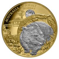 Niue - 100 NZD Australien bei Nacht Wombat 2021 - 1 Oz Gold PP