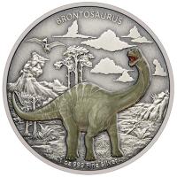 Niue - 2 NZD Dinos: Prontosaurus 2021 - 1 Oz Silber