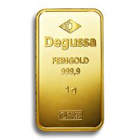 Goldbarren - Degussa - 1g Gold