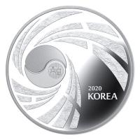 Sdkorea - Taekwondo 2020 - 1 Oz Silber Proof