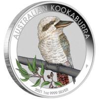 Australien - 1 AUD WMF Kookaburra 2021 - 1 Oz Silber Color