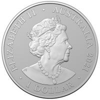 Australien - 1 AUD RAM Knguru Outback Majesty 2021 - 1 Oz Silber BU