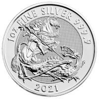 Grobritannien - 2 GBP St. Georg der Drachentter (Valiant) 2021 - 1 Oz Silber