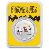USA - 70 J. Peanuts Charlie Brown & Snoopy COLOR 2021 - 1 Oz Silber Color