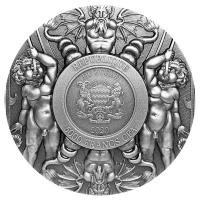 Tschad - 5000 Francs Neun Wrdige: King Arthur 2020 - 2 Oz Silber